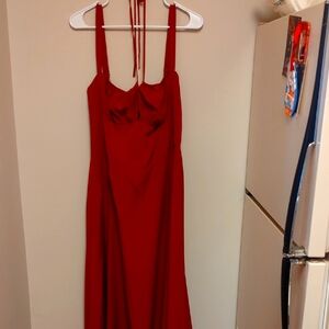 Elegant Red Women's Dress